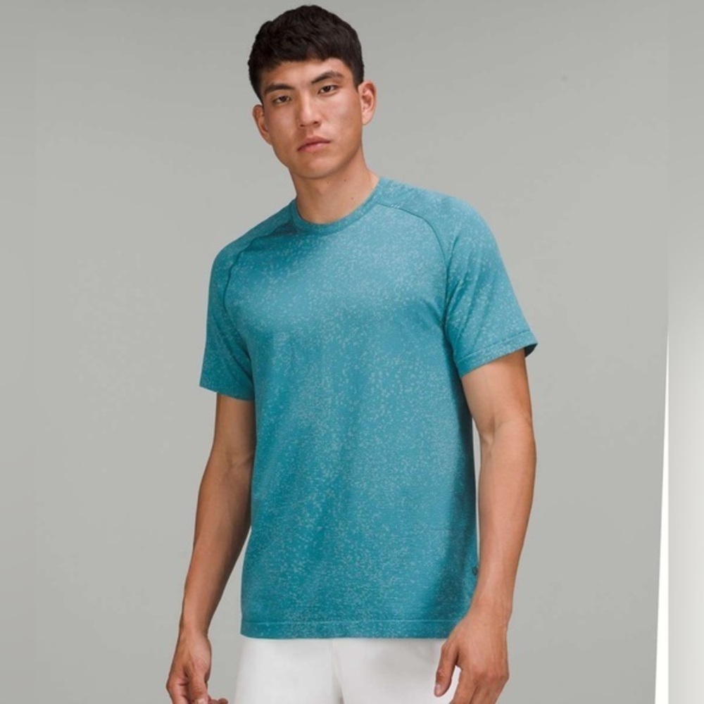 Metal Vent Tech Short Sleeve 2.0 Large Distorted Noise Breeze Blue / Crest